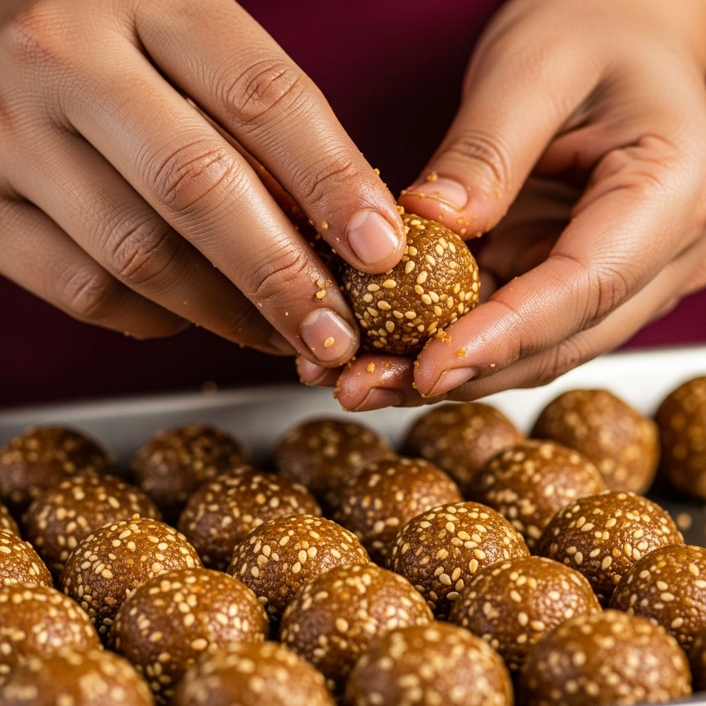 Shape it into ladoos