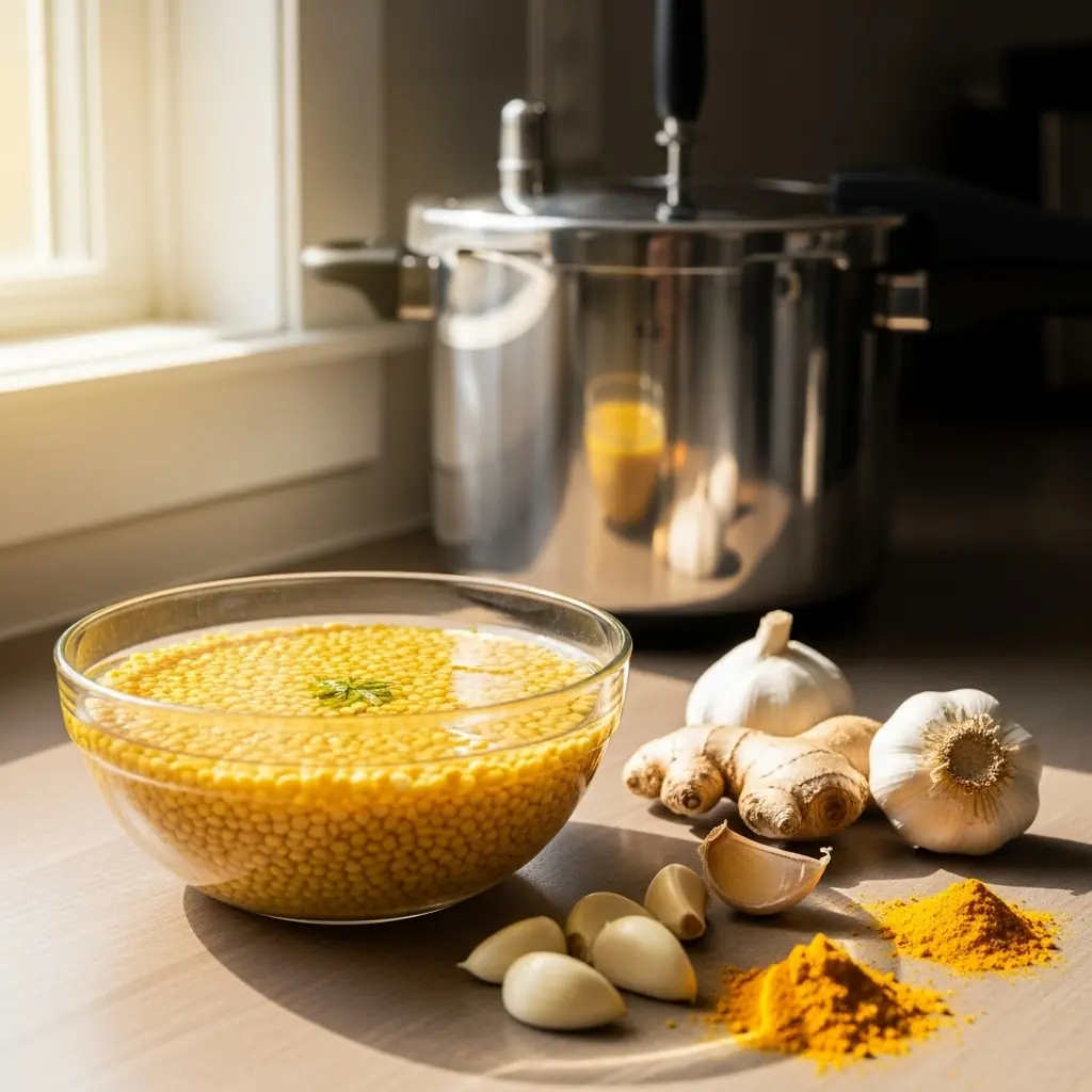 Soaking the Dal