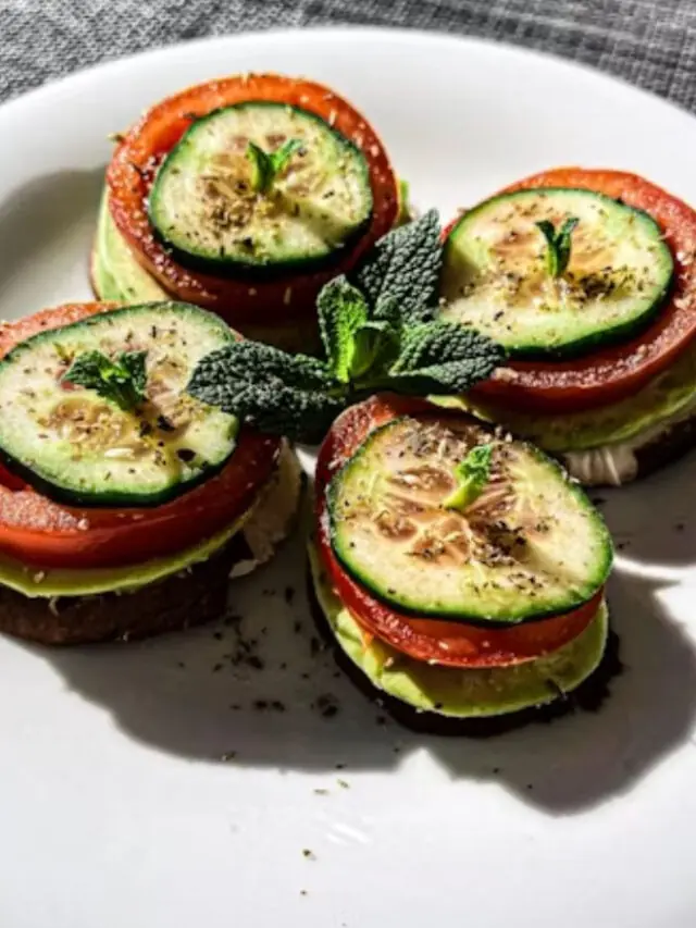 Tomato Cucumber Sandwich for No-Heat Cooking Days